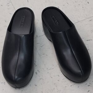 Vince Isa Leather Mule Clogs size 7